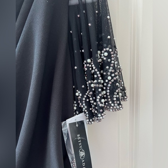 Betsy & Adam Womens Beaded Knee Length Sheath Dress NWT - Picture 5 of 16